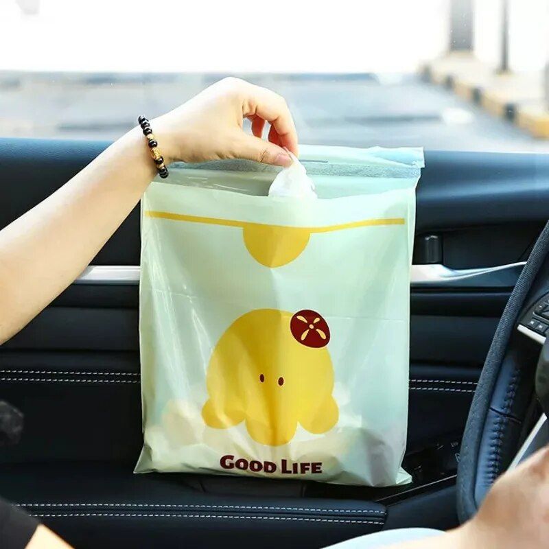 Waterproof Disposable Car Trash Bag with Strong Adhesive