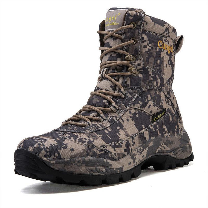 Men's Camouflage Anti-skid Anti-collision All-match High-top Martin Boots