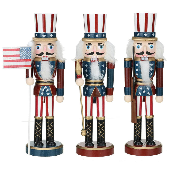 2020 Christmas Decorations Nutcracker Puppet Creative Wooden Handicraft Ornaments Cartoon Children Christmas Gift