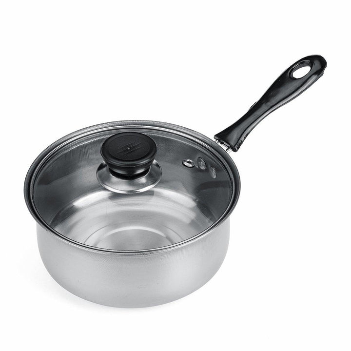 16cm Stainless Steel Steam Pot Thickening Hot Milk Pot Noodles Home Kitchen Cookware for Dinner Maker