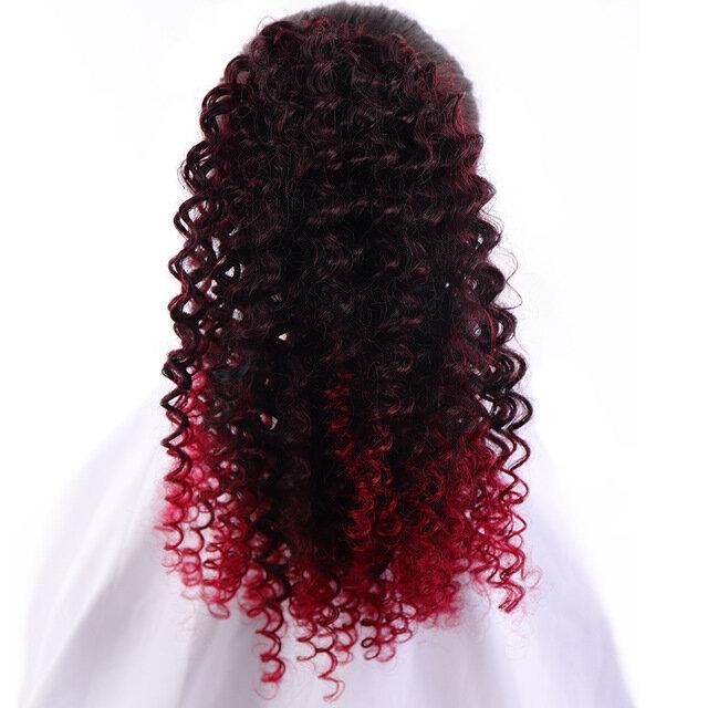 14 Inch Mid-Length Curly Ponytail With Clip - Soft Fluffy Chemical Fiber Wig Piece