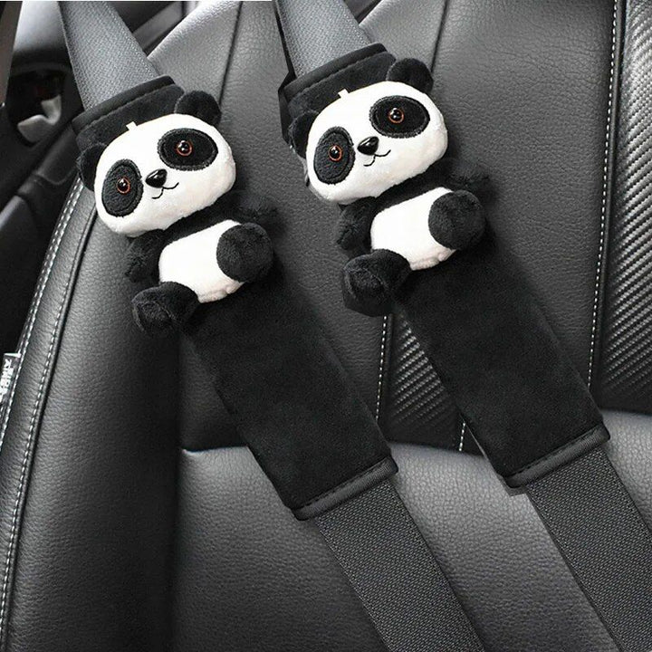 Cartoon Lamb Plush Car Seat Belt Covers