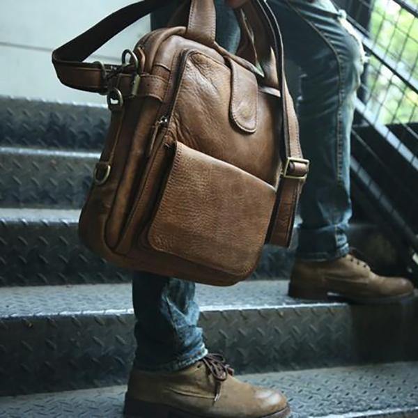 Ekphero Men Casual Multifunction Business Crossbody Bag Shoulder Bag