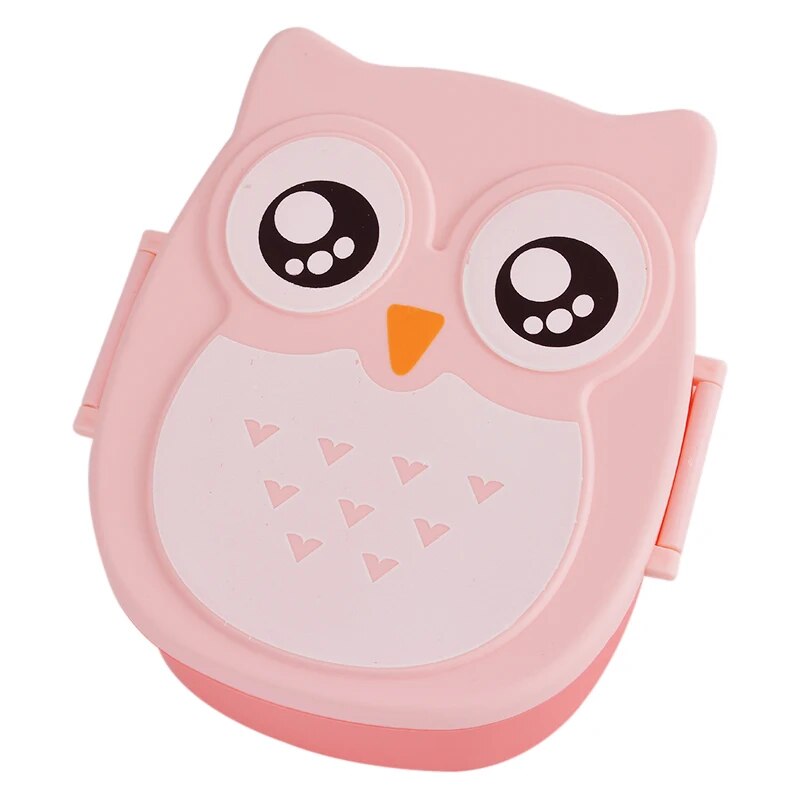 Microwave Cartoon Owl Lunch Box: Fun & Functional Food Storage for Kids