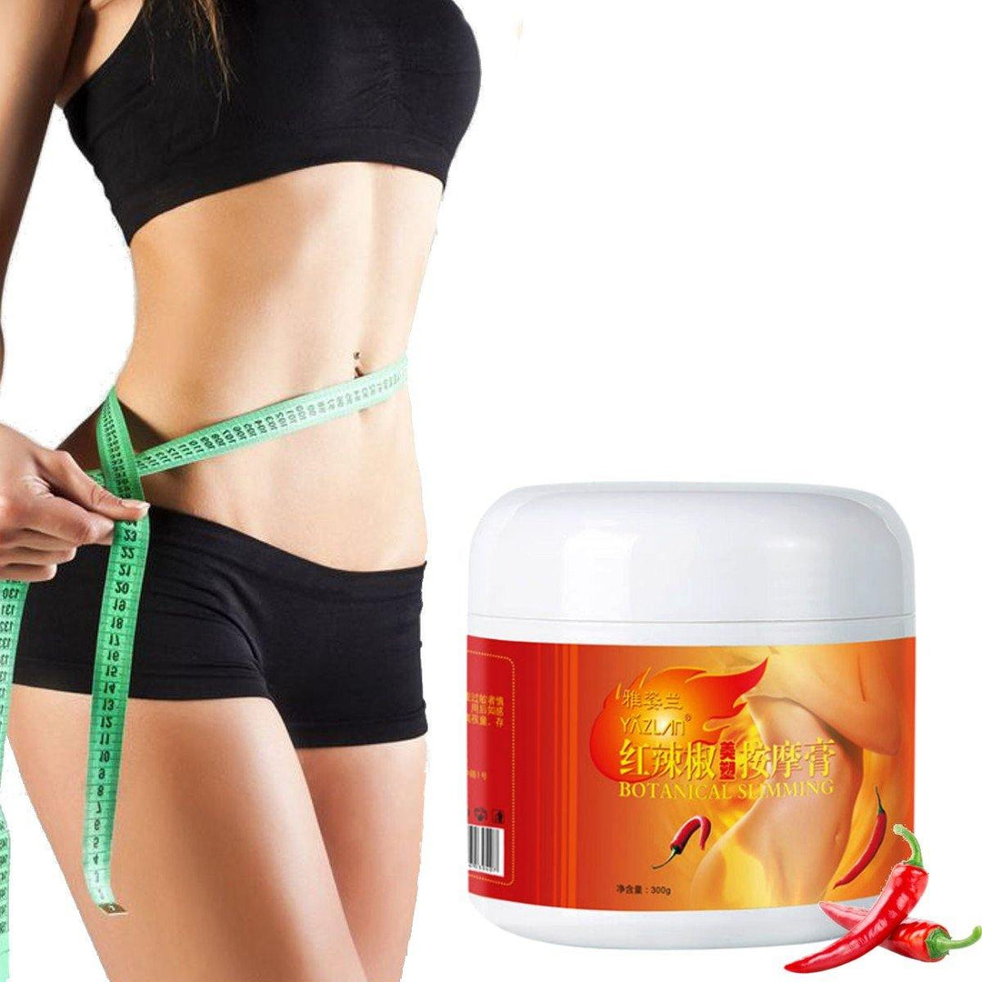 300g Red Chili Slimming Cream Portable Body Waist Slimming Fat Burner Anti-Cellulite Cream