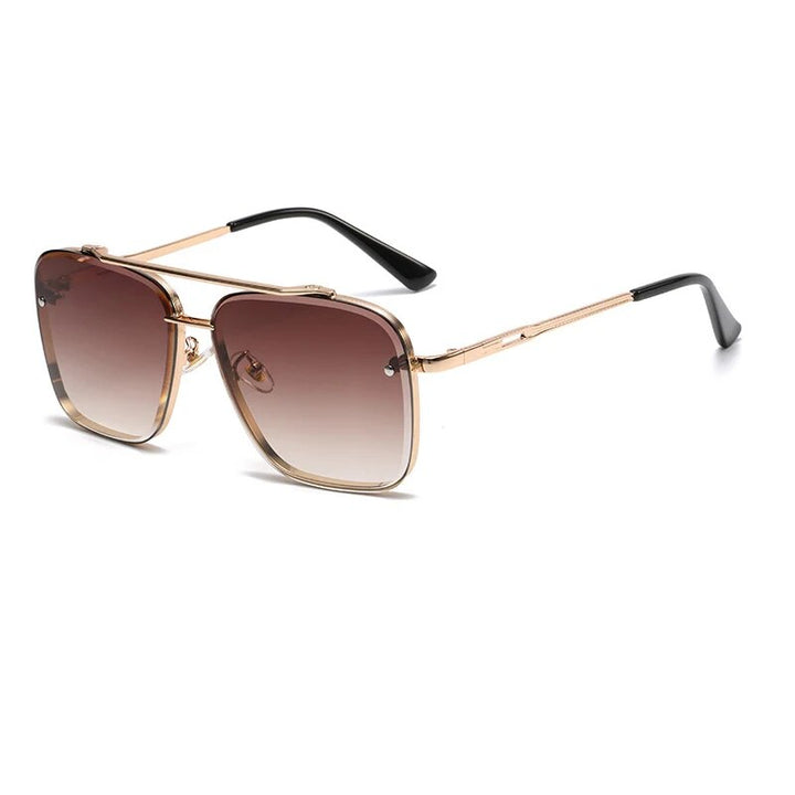 Luxury Gradient Pilot Sunglasses for Men