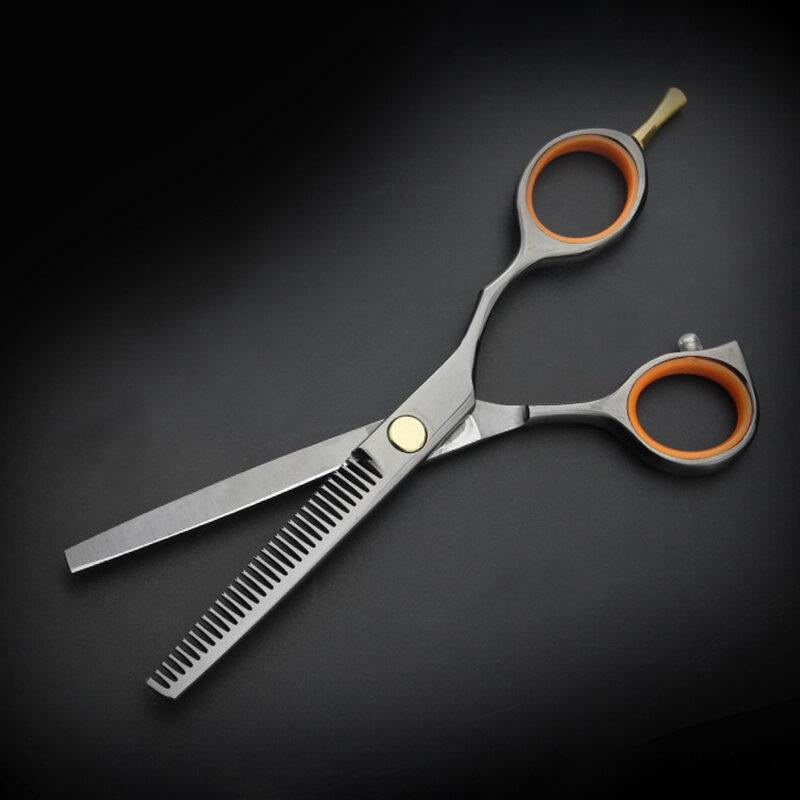 5.5 inch Cutting Thinning Styling Tool Hair Scissors Stainless Steel Salon Hairdressing Shears Regular Flat Teeth Blades