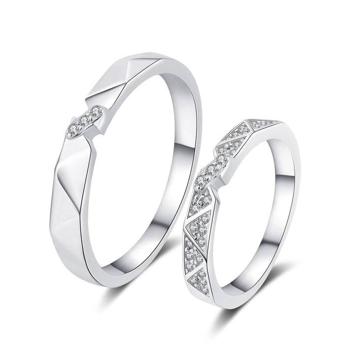 Couple Fashion Sterling Silver Ring