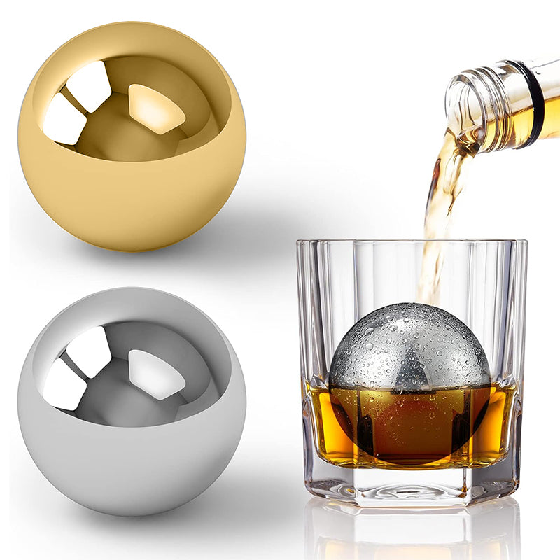 Reusable Stainless Steel Ice Cubes Set for Whiskey, Wine, and Beer