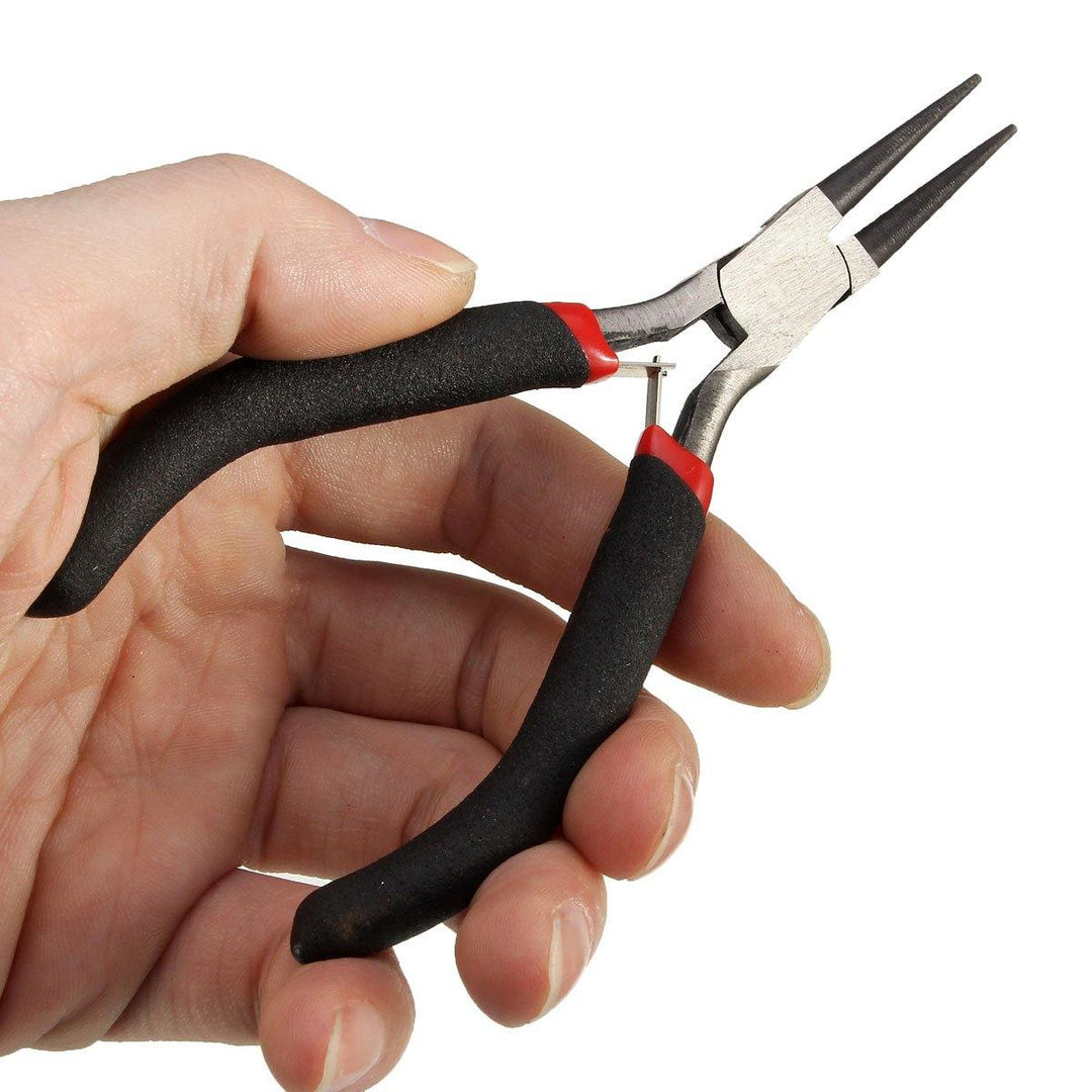 7Pcs Mini Beading Pliers Tools  Round Flat Long Nose Multi Size Pliers Set