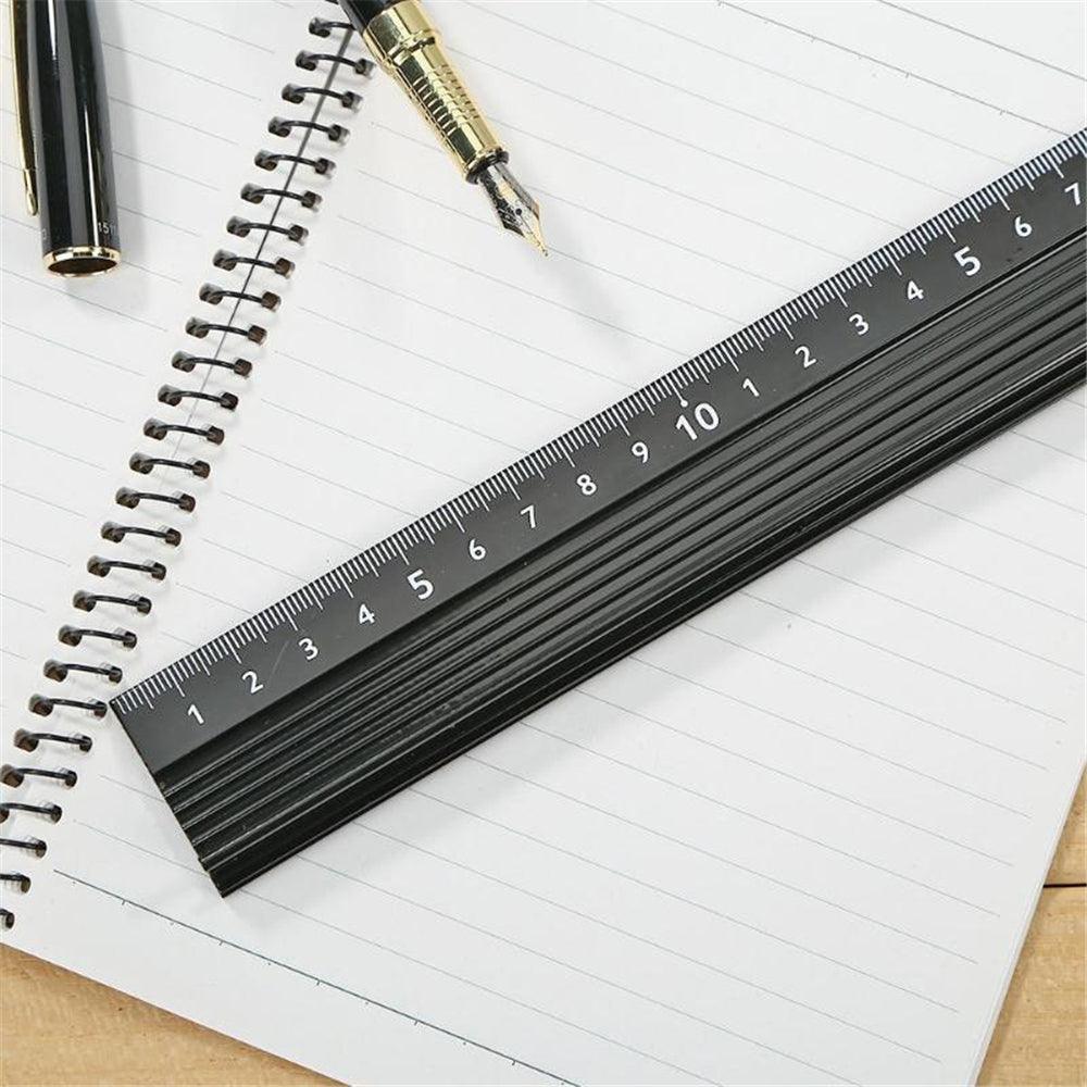 20/30/45cm Aluminum Alloy Protective Ruler Cutting Straight Scale Engineers Measuring Woodworking Cutting Tool