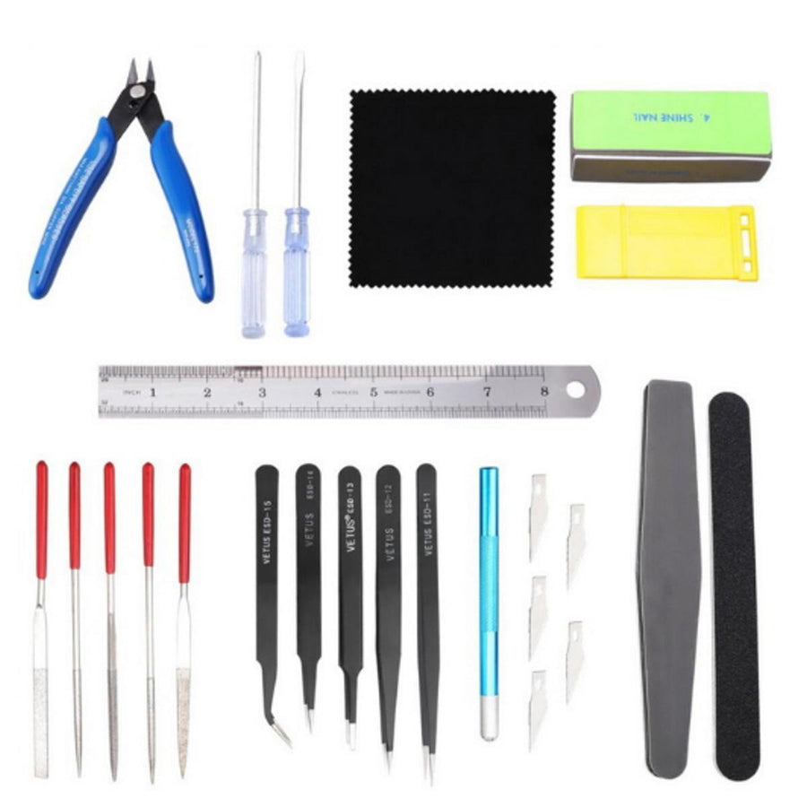 25Pcs Gundam Modeler Basic Tools Set Craft Hobby Car Building Model Grinding For GUNDAM - MRSLM