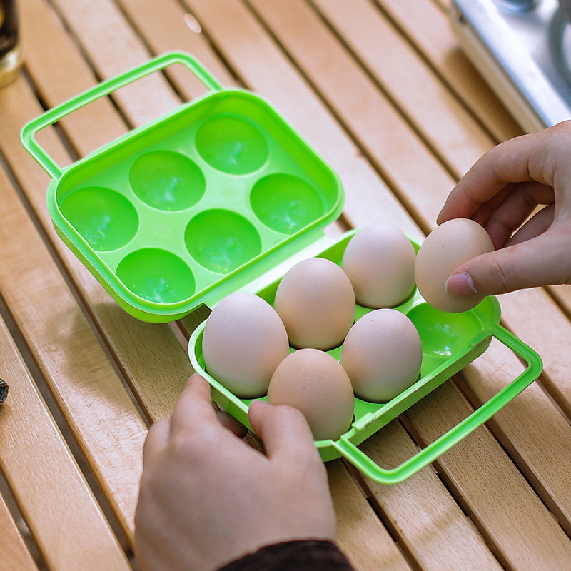 Portable Egg Storage Box - 6/12 Grid Options for Camping, Picnic, and BBQ