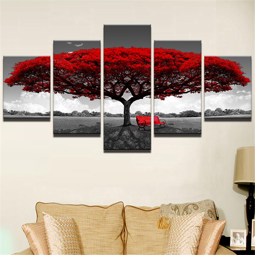 5 Panels Unframed Modern Canvas Art Oil Painting Picture Room Wall Art Pictures Home Wall Decoration Supplies