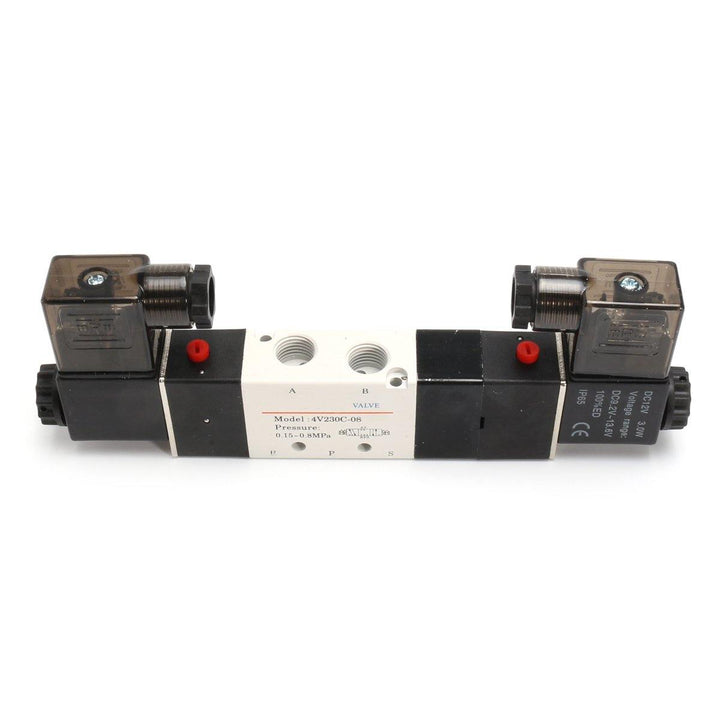 DC 12V Pneumatic Solenoid Air Valve 3 Position 5 Way