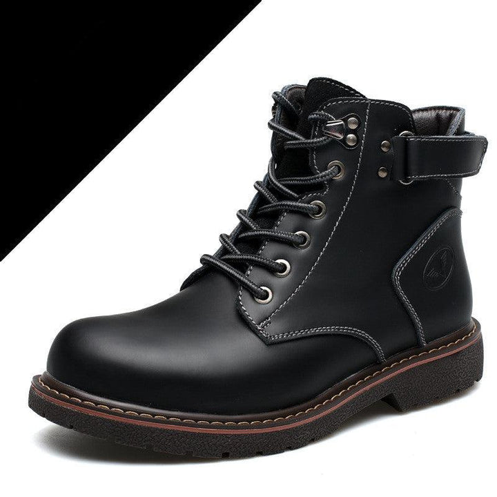 Fashion Men's Casual Mid-cut Leather Boots