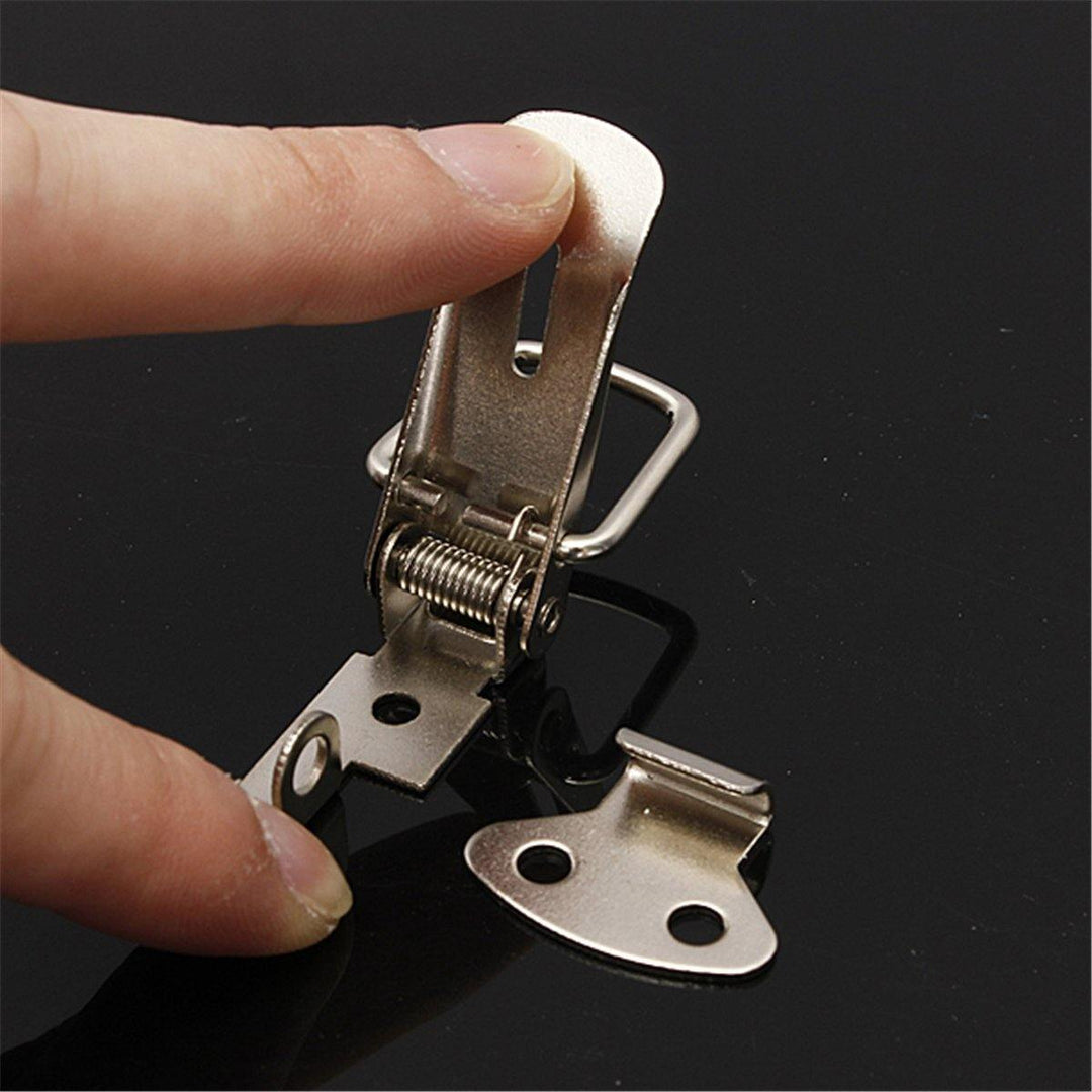 4PCS Case Box Chest Spring Stainless Tone Lock Toggle Latch Catch Clasp