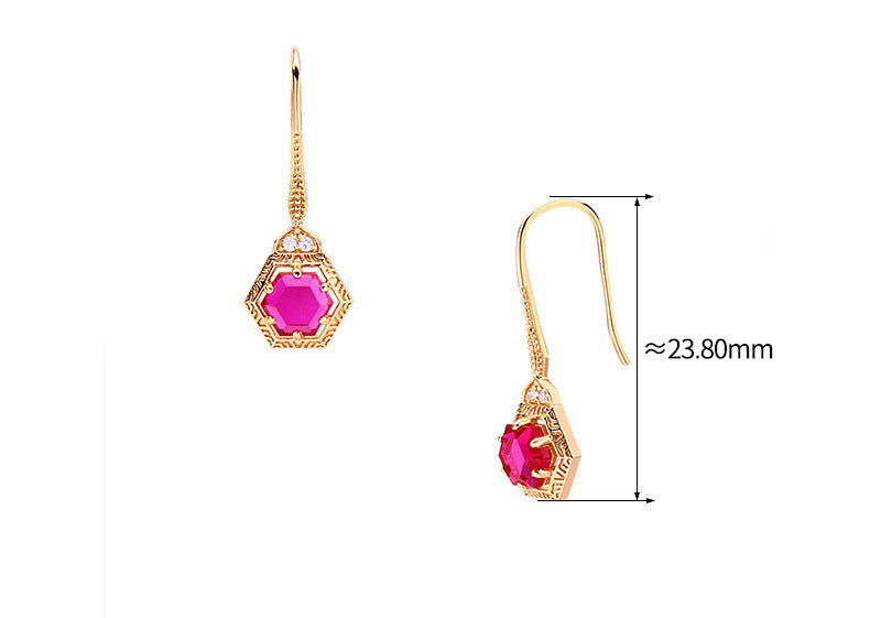 Fashion Trend Earrings Simple Temperament Geometry