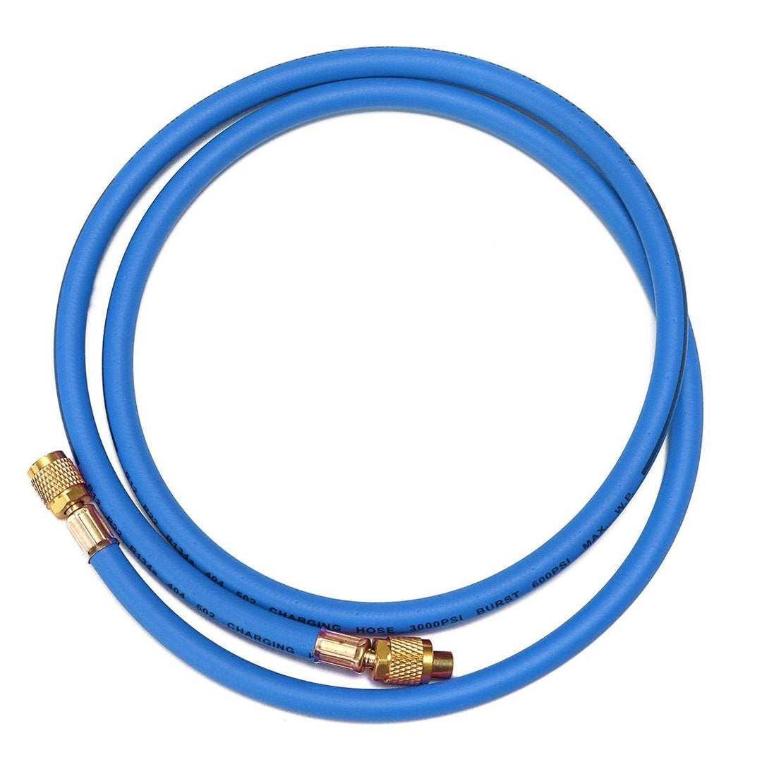 1.5m R134a R22 Manifold Gauge HVAC AC Refrigeration Test 5ft Charging Hoses - MRSLM