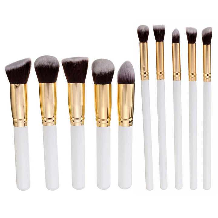 10Pcs Makeup Brushes Kit Set Blush Face Foundation Powder Cosmetic Brush Professional