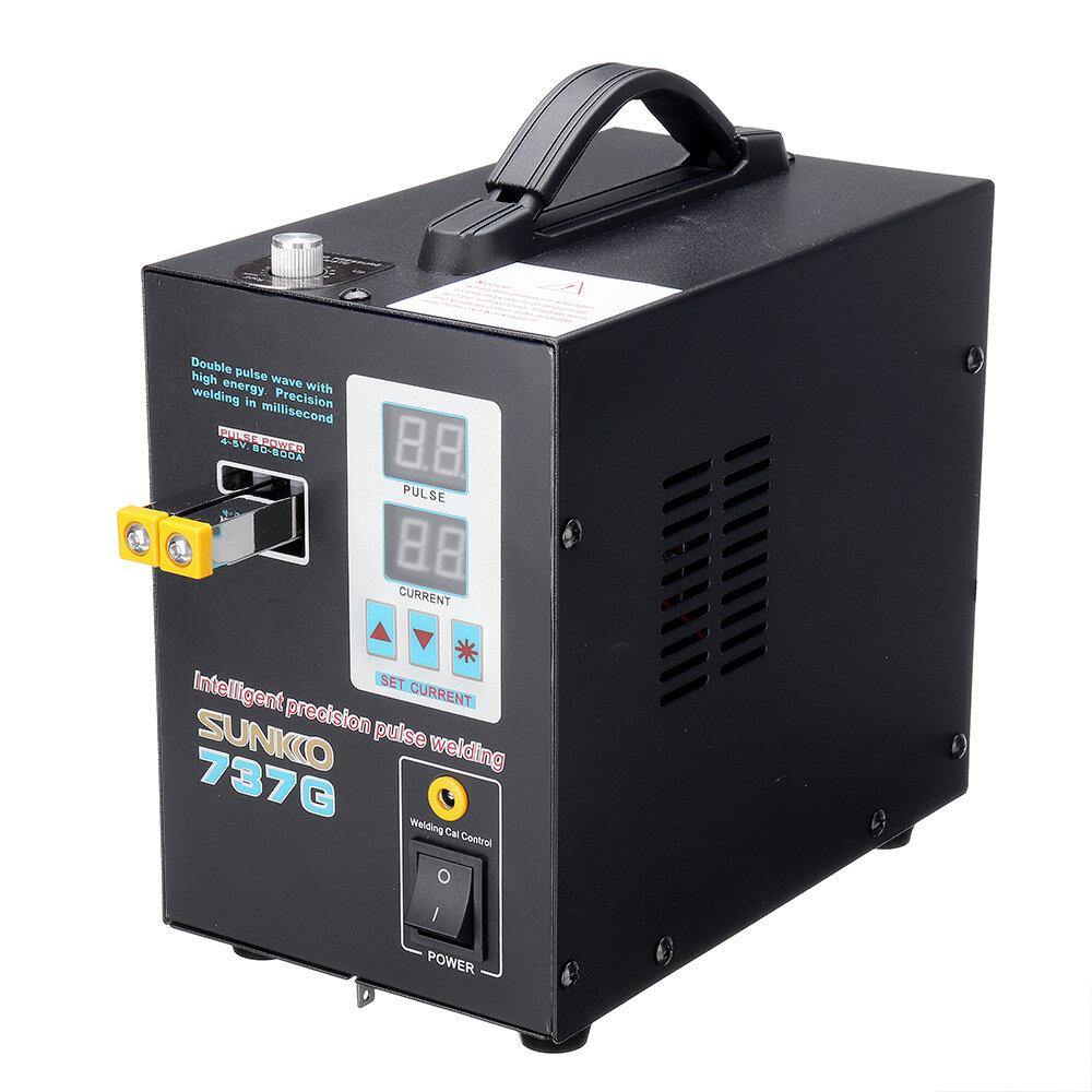 SUNKKO 737G 220V Battery Spot Welder Hand Held Welding Machine with Pulse & Current Display