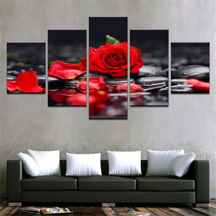 5 Panels Unframed Modern Canvas Art Oil Painting Picture Room Wall Art Pictures Home Wall Decoration Supplies