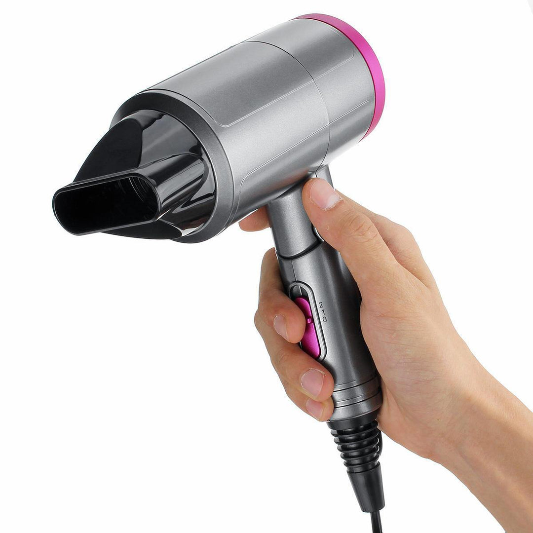 1300W Foldable Hair Dryer 2 Heats Setting Portable Professional Negative Ionic Blower