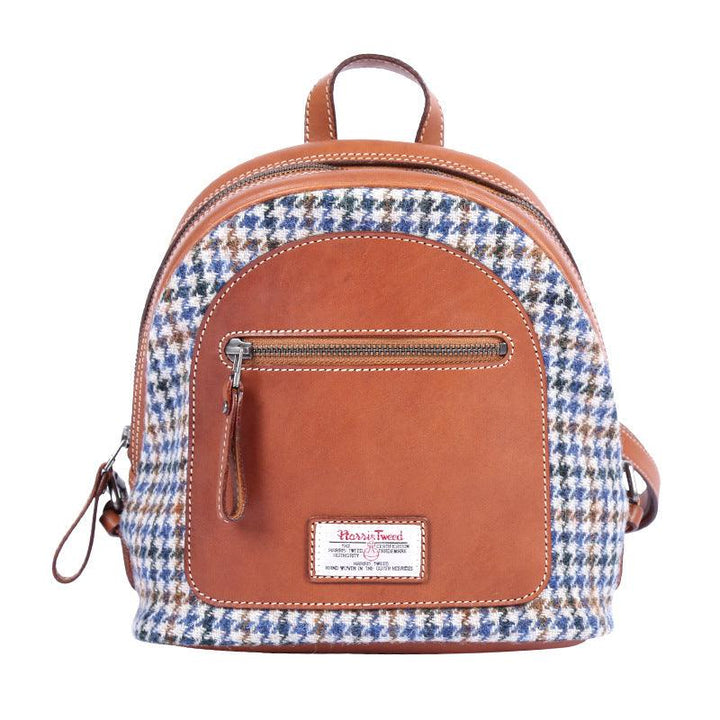 Fabric British Vintage Full Leather Small Backpack