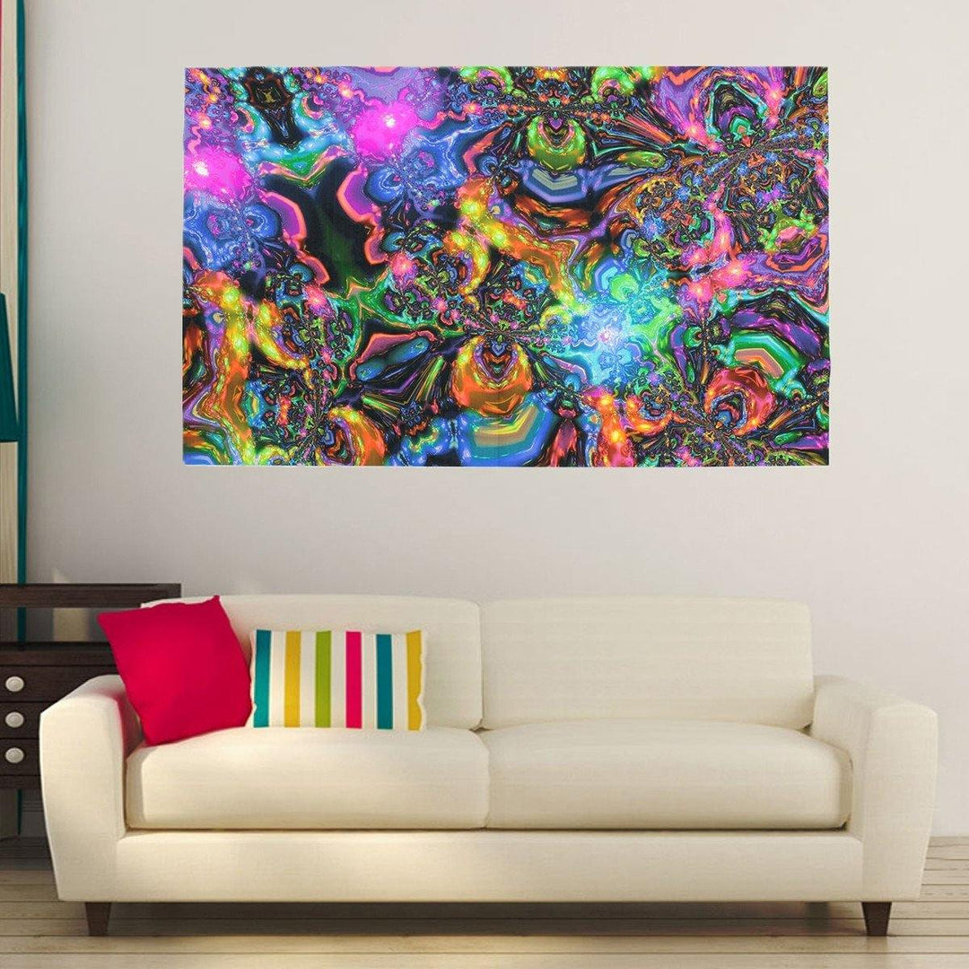 100cmx60cm Psychedelic Trippy Art Silk Cloth Poster Photo Fabric Home Decor