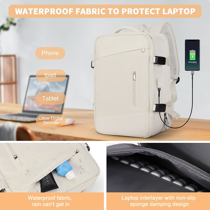 Expandable Travel Laptop Backpack