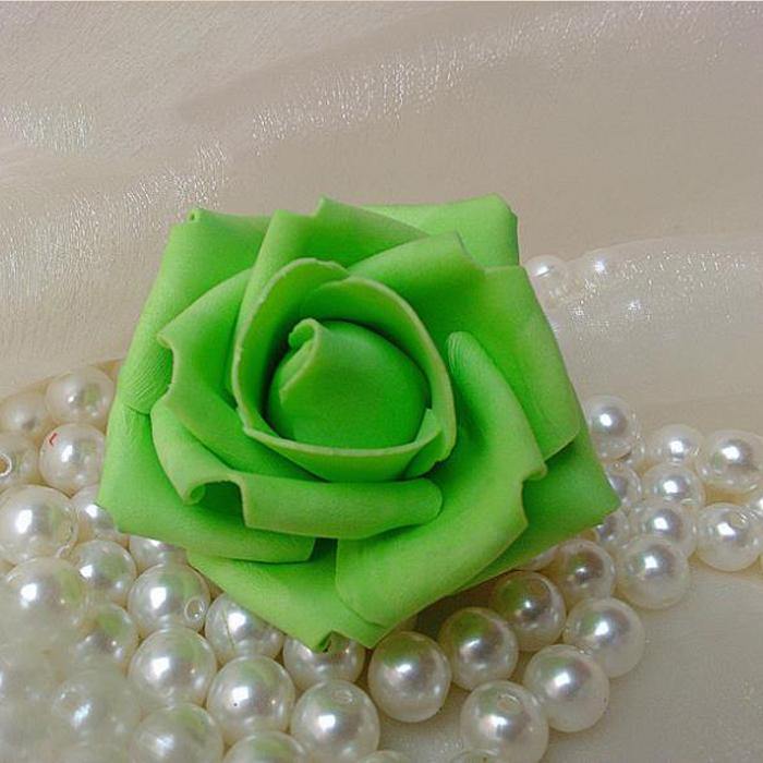 50pcs 7.5cm Artificial Simulation Foam Rose Bouquet Flower Ball Wedding Party Home Decoration - MRSLM