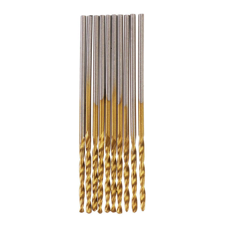 50pcs Titanium Coated High Speed Steel Twist Drill Bit1/1.5/2/2.5/3mm Twist Drill BitWoodworking