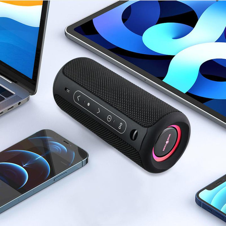 30W Portable Bluetooth Speaker | IPX7 Waterproof, TWS Dual Pairing, RGB Lighting & Bass Boost