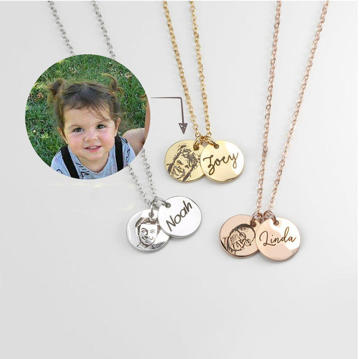 Custom Necklace For Portrait Laser