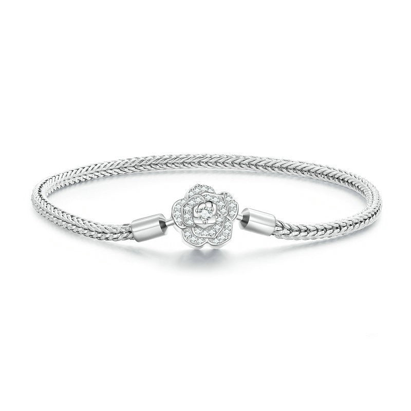 925 Silver Rose Basic Bracelet