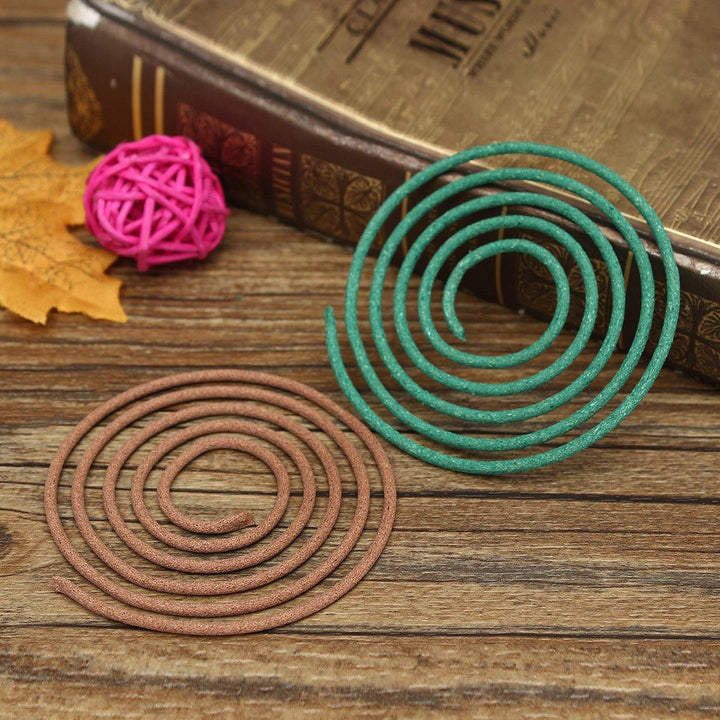 48pcs Natural Coil Incense Fragrance Indoor Aromatherapy Buddhist Holder