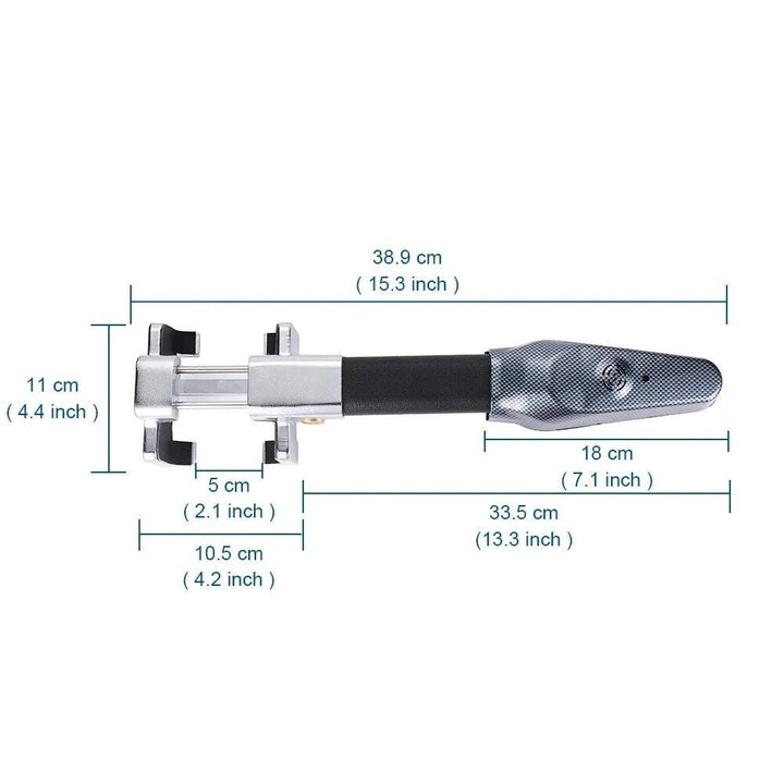 Universal Car Steering Wheel T-Lock with Alarm System