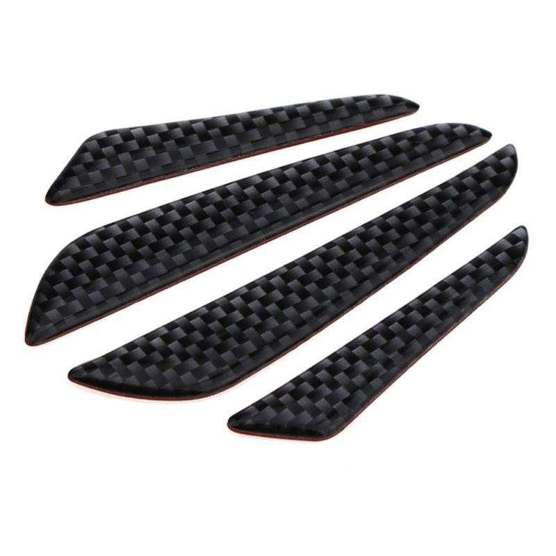 Universal Carbon Fiber Car Door Edge Guard Strips (4 Pcs)