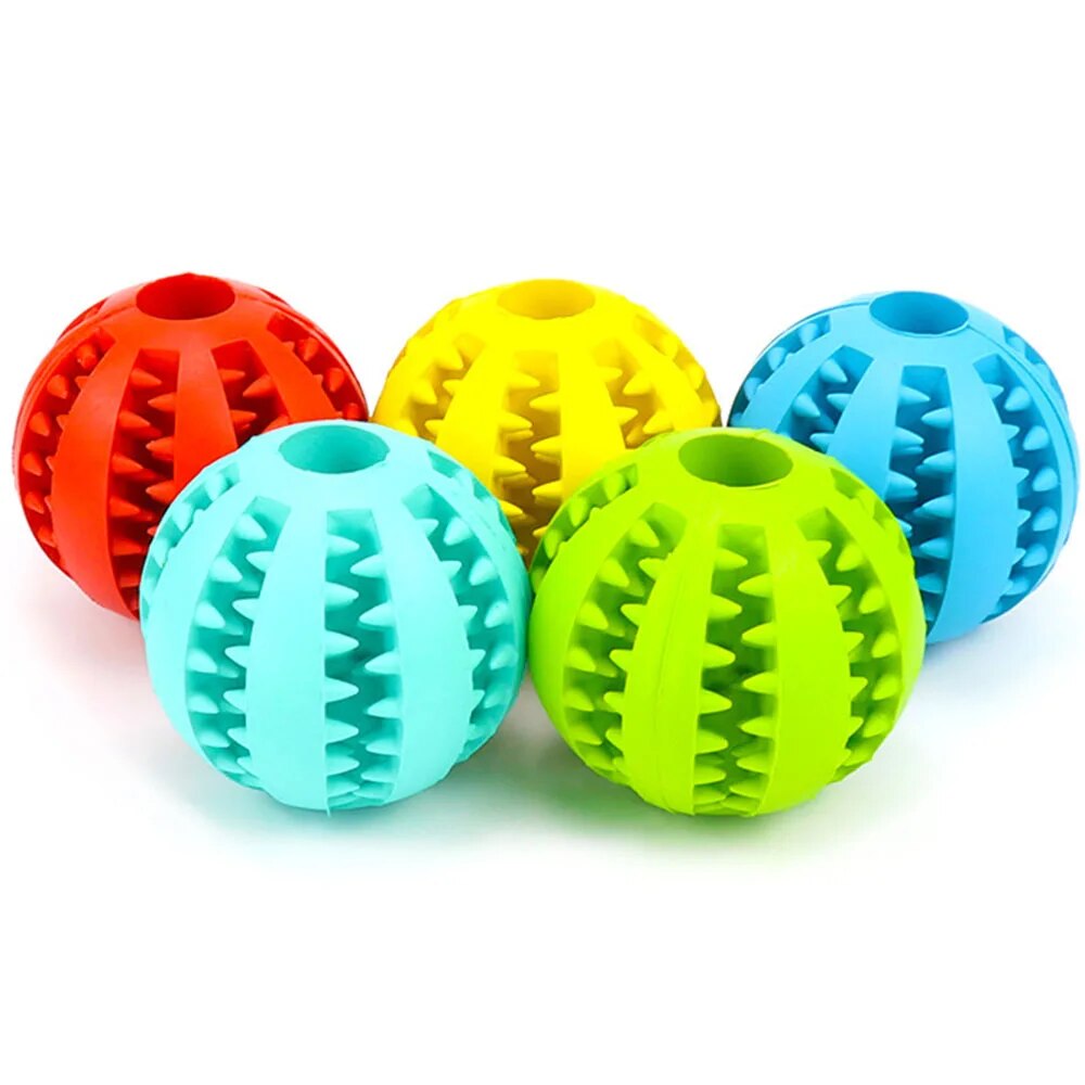 Interactive Dog Treat Ball for Teeth Cleaning and Play