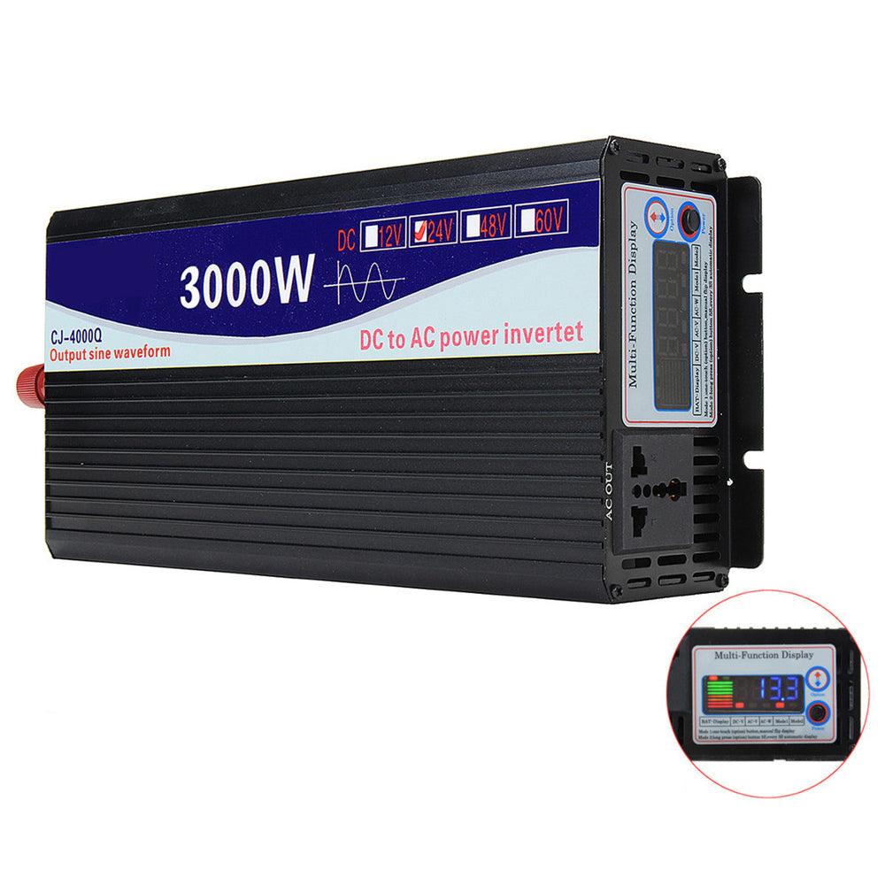 Intelligent Screen Pure Sine Wave Power Inverter 12V/24V To 240V 3000W/4000W/5000W/6000W Converter