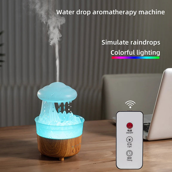 2023 Rain Cloud Night Light Humidifier With Raining Water Drop Sound And 7 Color Led Light Essential Oil Diffuser Aromatherapy