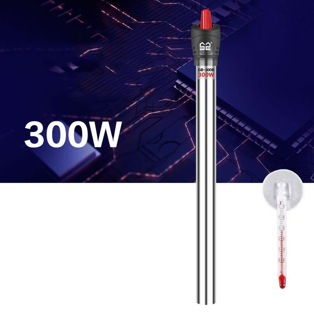 25W-500W Aquarium Submersible Fish Tank Heater Stainless Steel Heating Rod Water Thermostat - MRSLM