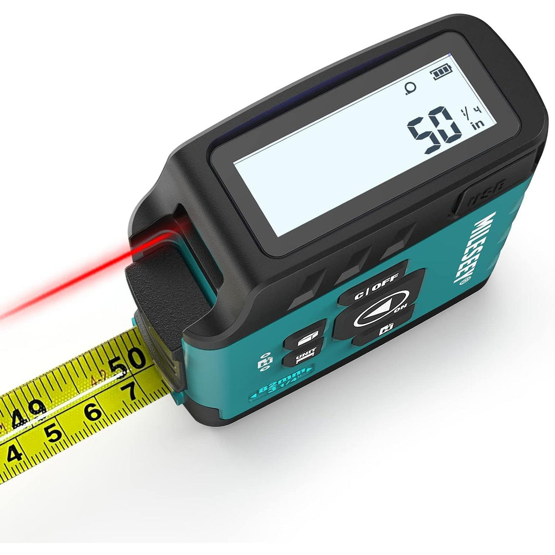 40M 2-In-1 Digital Laser Tape Measure & Rangefinder