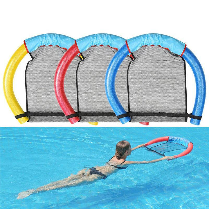 Summer Swimming Floating Chair Mesh Seats Pool Hammock Noodle Sling Swimming Net Float Seat