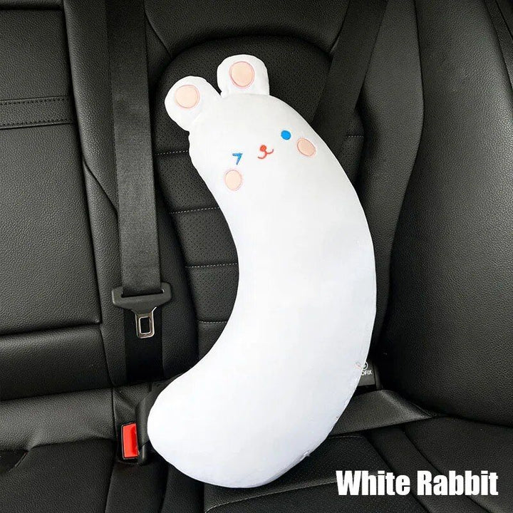 Plush Cartoon Animal Car Seat Belt Covers for Kids: Universal Shoulder Padding Protector