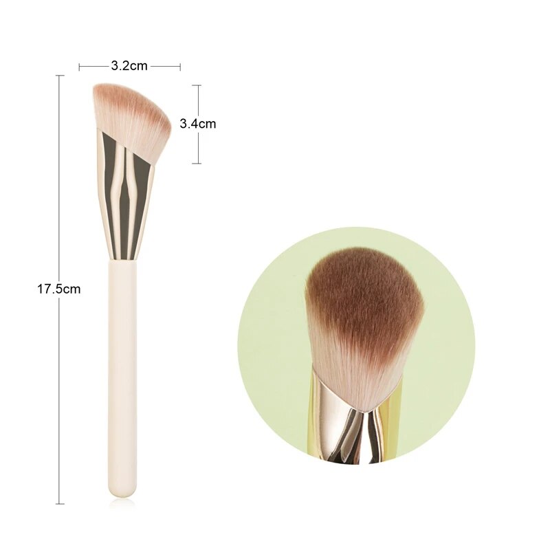 Luxury Oblique Head Makeup Brush for Flawless Foundation and Contour