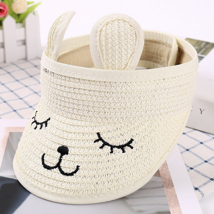 Cute Rabbit Straw Cap Hat for Kids