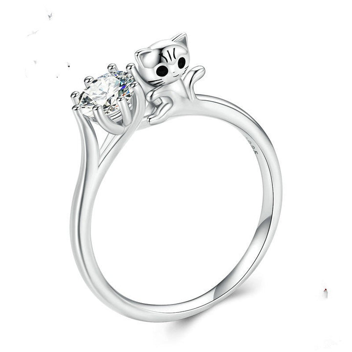 Platinum Plated Oil Drop Cute Animal Ring Bracelet