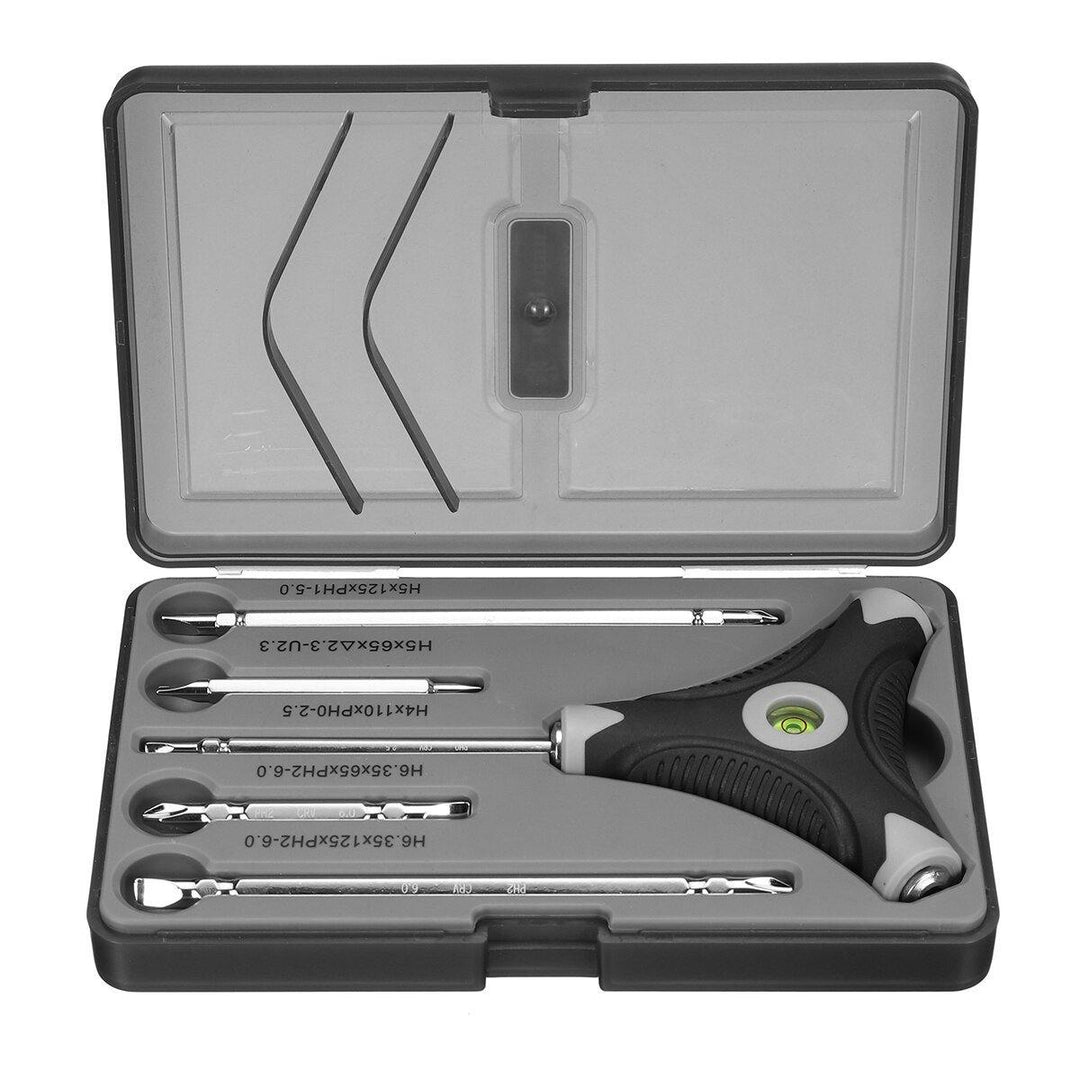 10 In 1 Household Precision Screwdriver Set With Spirit Level Strength Saving Structure Screw Driver Repairs Tool