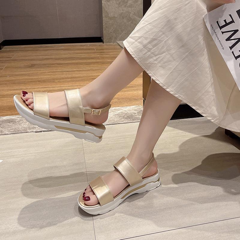 Statement Round Toe Platform Casual Women's Sandals